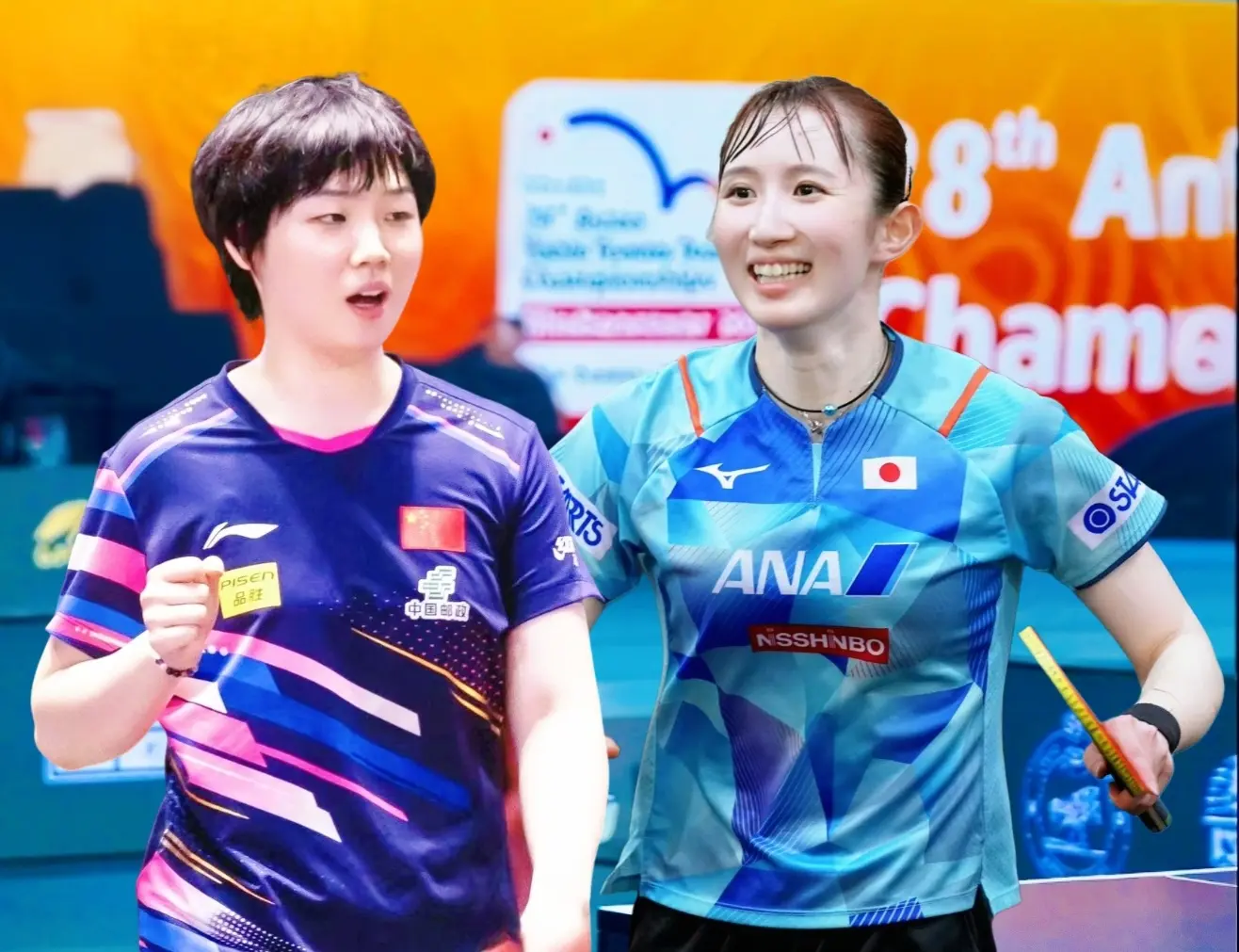 战术对头, 届亚洲乒乓